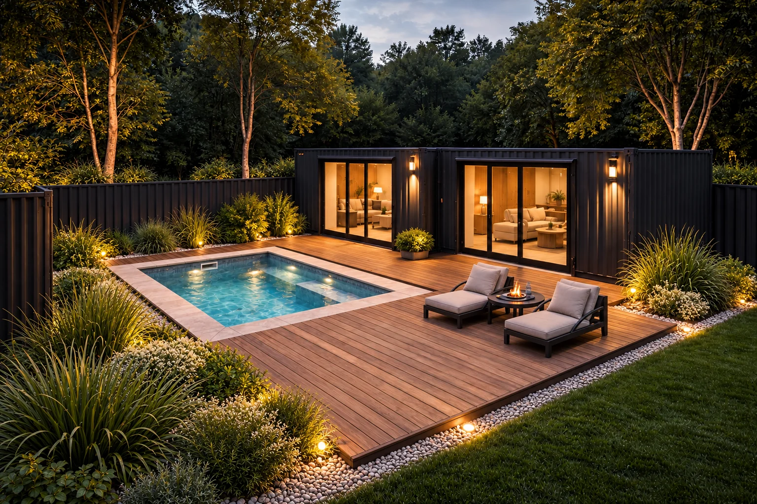 Digital visualisation of the Boxform housing concept.